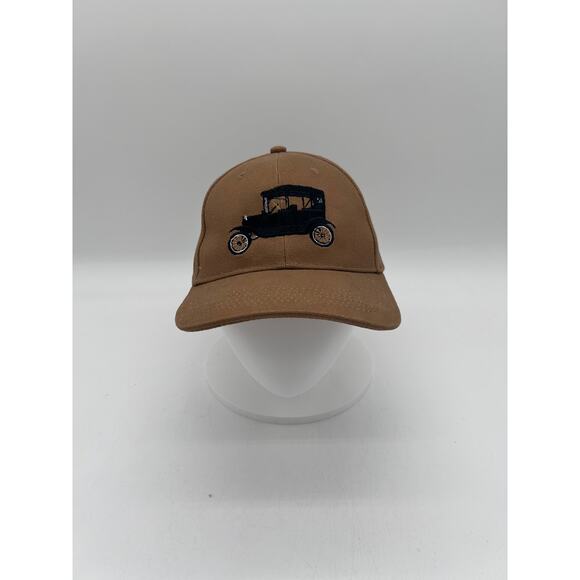 Vintage Brown Model T Ford Cap Hat Adjustable Pacific Head Wear - Picture 1 of 5